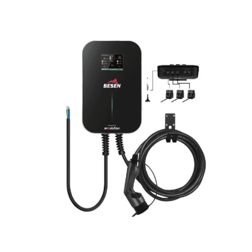 Besen wallbox BASIC DLB fali töltő fix 6m kábellel 22 kW (DLB) (Red)